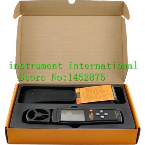 Smart Sensor AS806 Air-flow Anemometer 0.3~45m/s Temperature Measuring:0~45C