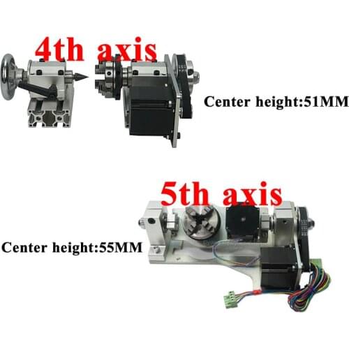 DIY CNC Rotary Axis Chuck 65mm 4th 5th Axis CNC for Metal Wood Working Activity Tailstock for Mini Lathe Machine Milling Machine