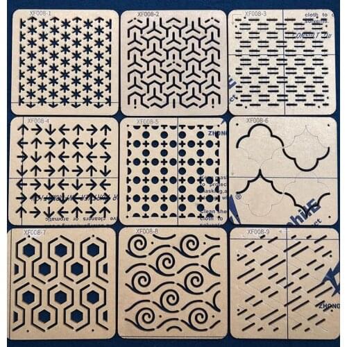 Embroidery kit patchwork Hand account sewing Drawing tools Quilting ruler Acrylic Sashiko design mould Template