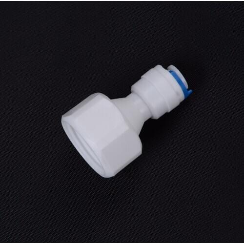 1PCS 1/4" Push Fit - 1/2" Female Thread Pipe Fitting Hose Quick Connector Adapter