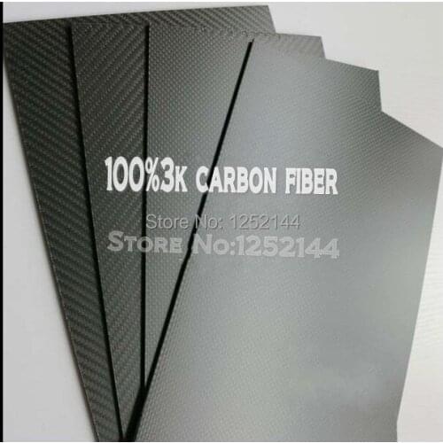 100% 3k 6mmx200mmx300mm Carbon Fiber Plate/sheet /board/ different weave for car airplane quadcopter multicopter free shipping