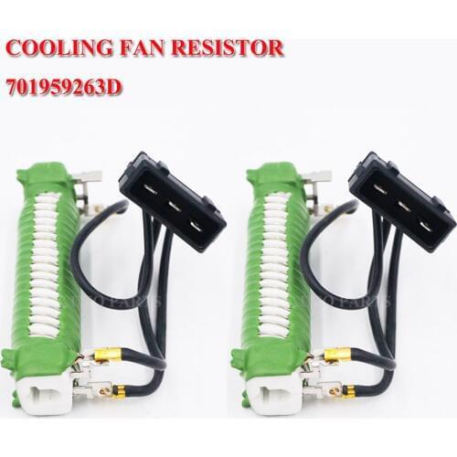 2 Pcs Engine Cooling Fan Resistors For Seat Alhambra/VW Sharan Transporter 4/Volkswagen EuroVan 701959263B 701959263D