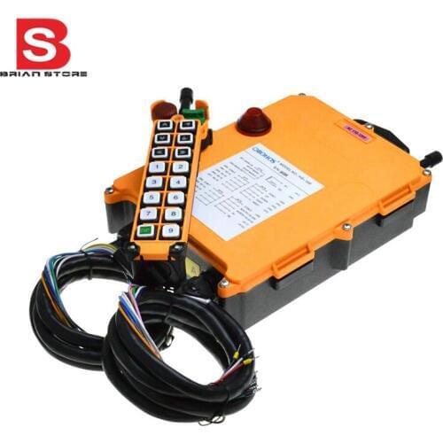 380VAC 2 Speed 1 Transmitter 16 Channels Hoist Crane Industrial Truck Radio Remote Control System Controller