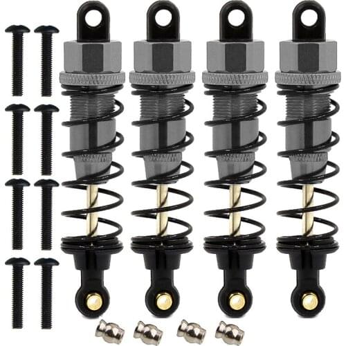 4Pcs Metal Shock Absorber Damper for Tamiya CC01 CC-01 RC Crawler Car Upgrade Parts Accessories