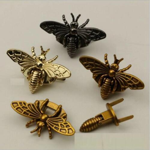 5 PCS/lot) high grade leather bag diy small bee animal wring the lock
