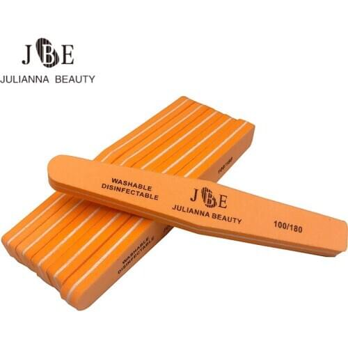 50Pcs/lot 100/180 Nail File Tools Professional Polish Sandpaper Buffing Lowest Price Manicure Tool Sponge Manicure