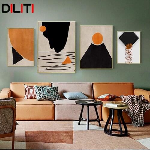 Abstract Geometry Colorful Canvas Print Morden Minimalist Wall Art Pictures for Living Room Painting Poster Home Decoration