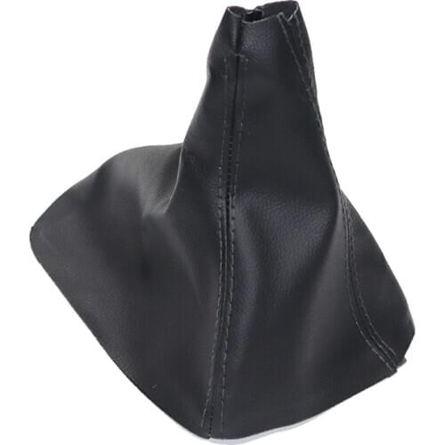 Leather Car Shift Gear Knob Lever Gaitor Boot Cover Frame Manual FOR Opel Astra Corsa Vauxhall Zafira B 05-10 Manual