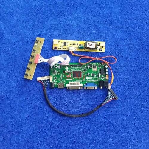 DIY Kit 1366*768 2CCFL LVDS 30 Pin DVI VGA HDMI-compatible MNT68676 drive card LCD display Fit LQ185T1LGN2/LTM185AT01/LTM185AT02
