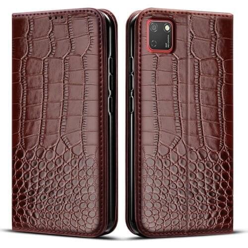 Flip Case For Huawei Y5P Case 5.45" Crocodile texture leather case For Huawei y5p 2020 coque Bumper fundas with card holder