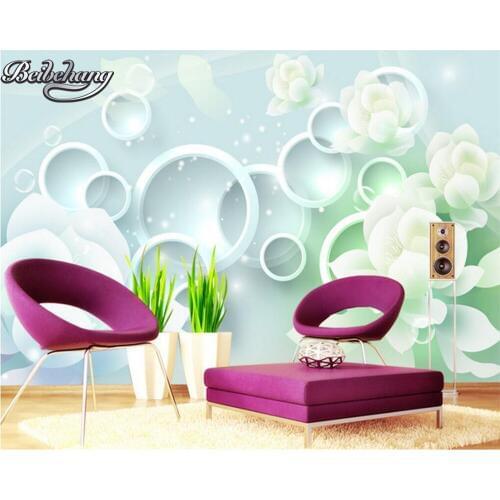 Beibehang Photo Wallpaper Tiger Fashion Large Flower Mural Entrance Bedroom Living Room TV Background wallpaper for walls 3 d