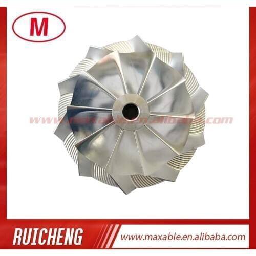 GT28 49.70/67.40 mm 10+0 blades high performance turbocharger billet/milling/aluminum 2618 compressor wheel for 446179-0094