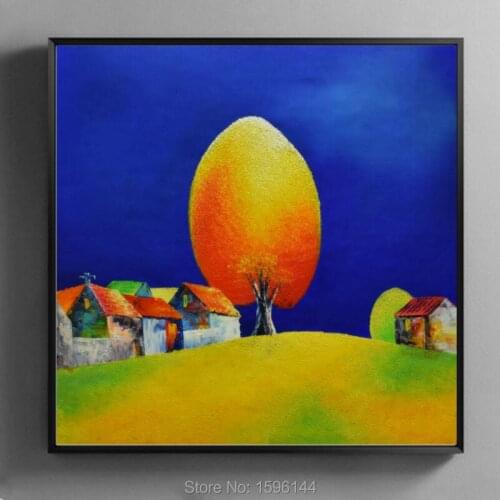 Oil Painting Canvas Abstract Hand painted Wall art Picture Animation Asia Vietnam Landscape Home decor Modern Paintings #969