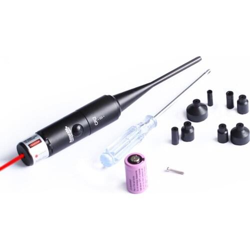 Red Laser BoreSighter Bore Sight Kit for .177 to .50 Caliber Scope Red Dot Kit Set Tools with Rotary switch Bore Sight Set