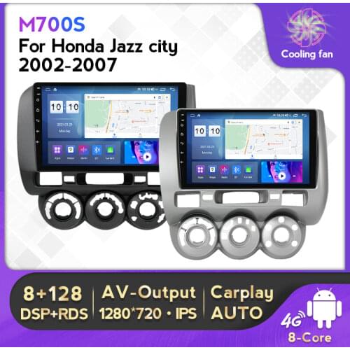 MEKEDE Android For HONDA JAZZ City 2002 2003 2004 2005 2006 2007 Multimedia Stereo Car DVD Player Navigation GPS Radio WIFI BT