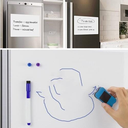 Multipurpose Hold magnets Whiteboard Wall Sticker Dry Wipe Writing Board for Home Decor Kid Learning Gratiffi Drwaing Board