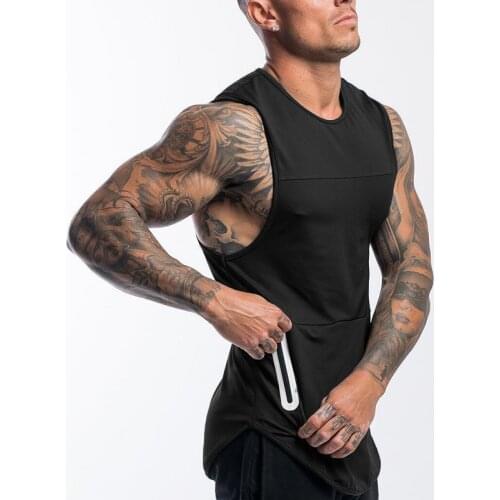 Fitness Mens Sports Breathable Vest Running Sleeveless Leisure Outdoor Training Loose Quick-drying Tops Workout Clothing Tank