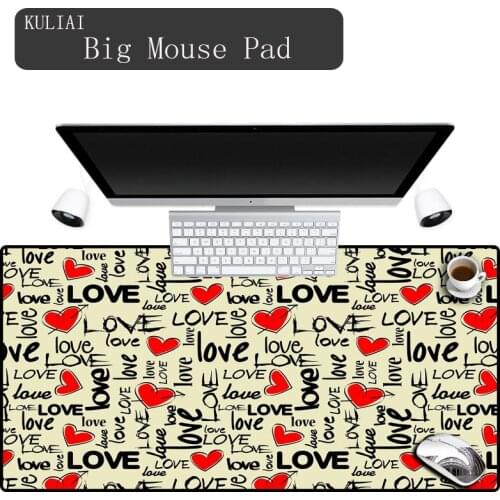 XGZ 2018 LOVE Art Desktop Mouse Pad Large Size Dense Lock Laptop Mousepads Office PC Mouse Mat 300X600/300x700/400X900mm Mats