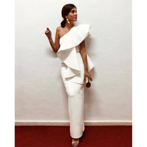 2020Formal New Fashion Evening Dress Women Vintage Elegant Evening Dresses Sexy Sleeve Pleated Long Dress