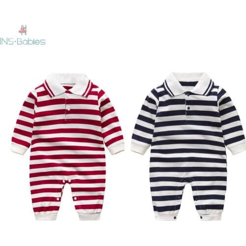 2020 New Autumn Baby Clothes boys rompers fashion jumpsuit Spring boys gentleman long sleeved clothes cotton soft pajamas infant