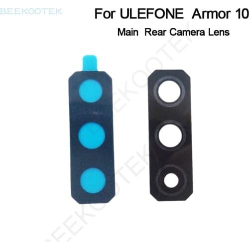 New Original Main Rear Back Camera Lens Glass Cover + foam adhensive Sticker Part Replacement For Ulefone Armor 10 5G Cellphone