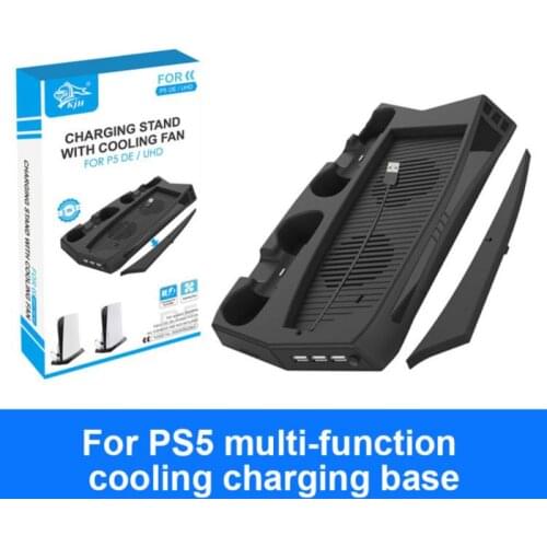 Charging Stand With Cooling Fan For PS5 Multifunctional charging cooling fan base Holder For PS 5 Digital Edition / Ultra HD