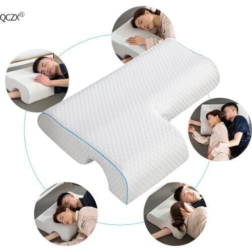 QCZX Memory Foam Bedding Pillow Slow Rebound Pressure Pillow Health Neck Couple Pillow Multifunction Anti-pressure Hand Pillow