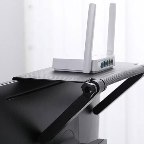 Adjustable Computer Screen Top Shelf Rack Display Shelf Monitor Riser Desktop Stand TV Rack Storage Remote control Holder