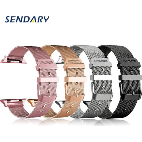 Stainless Steel Loop Band for Apple Watch Band Strap 38MM 42MM for iWatch SE 6/5/4/3/2/1 40MM 44MM Bracelet Wrist Watchband