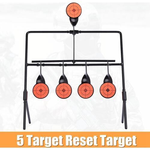 Resetting Targets with Portable Design Paintball Shooting Spots 4 Target for Outdoor Ranger Shooting and Hunting