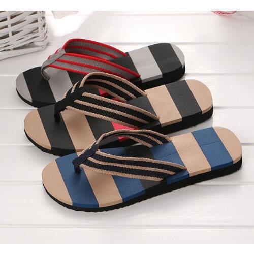 Couples men and women flip-flops summer Korean trend mens beach mens slippers sandals and slippers students non-slip clip drag