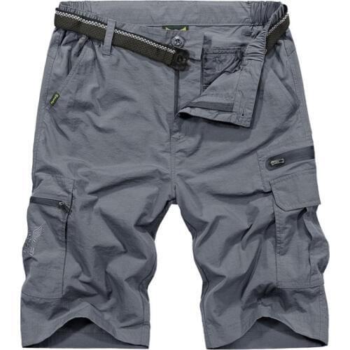 Outdoor Hiking Shorts Mens Trekking Camping Running Workout Military Tactical Shorts Breathable Casual Quick Drying Shorts M-4XL