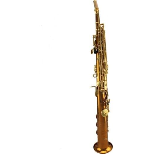 High Grade one piece body and curved neck Soprano Saxophone