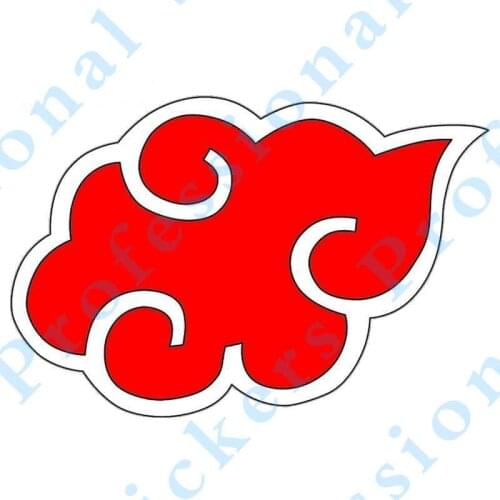 Funny Ninja Akatsuki Anime Badge Brand Motorcycle Off-road Laptop Trunk Guitar PVC Vinyl Car Sticker Decal Decor