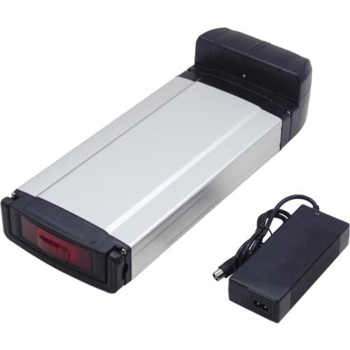 EU US no tax rear rack battery pack 36V 10Ah 12Ah ebike luggage carrier li-ion battery pack with charger