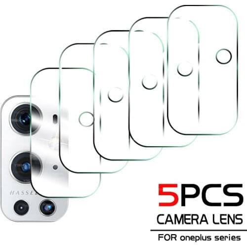 5pcs for OnePlus 9 Pro Camera Lens Back Screen Protector Full Cover 1+ One Plus 8T 8 Pro Nord N10 N100 Soft Glass