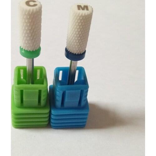 1pcs/lot nail art salon toolsCeramic nail drill bit mill Cutter file for nail art electric drill manicure machine Accessories