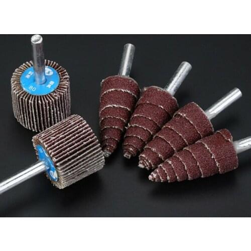 1Pcs Sandpaper Grinding Head 6mm Shank Polishing Wheel Metal Carving Abrasive Rotary Tool Accessories