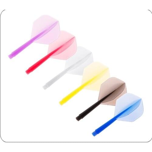 12 Pcs/set Plastic Soft Darts Transparent Darts Tail Anti-fall Durable Anti-falling Leaf Shafts Professional Darts Accessories