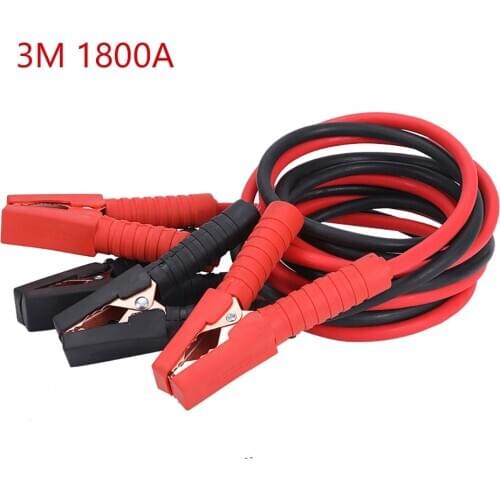 2.5 3 Meters 1800A Battery Clip Alligator Electric Line Large Car Charging Cable Wire With Fire Copper