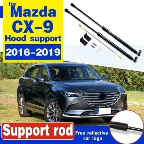 For Mazda CX-9 CX9 2016 2017 2018 2019 Car Styling Hood Cover Strut Hydraulic Rod Telescopic Rod Lift Support Auto Accessories