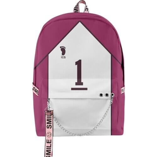 2020 New Arrival Haikyuu!! 3D Digital Color Printing Campus Student Backpack Laptop Bag Youth Hip hop Fashion Men/Women Bag