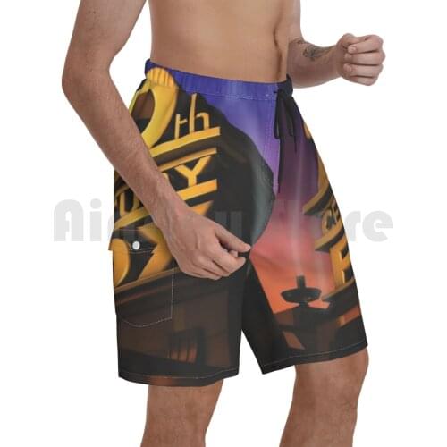 20th Century Fox Beach Shorts Men Beach Pants Swimwear 20th Century Fox Studios Legacy Film Cinema Movies Classic