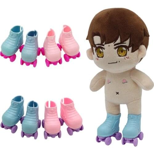 5*2.8cm 14.5-Inch Doll Handmade Skate Boots for Plush EXO Dolls Toy Shoes Gift for Birthday Toy Boots Accessories