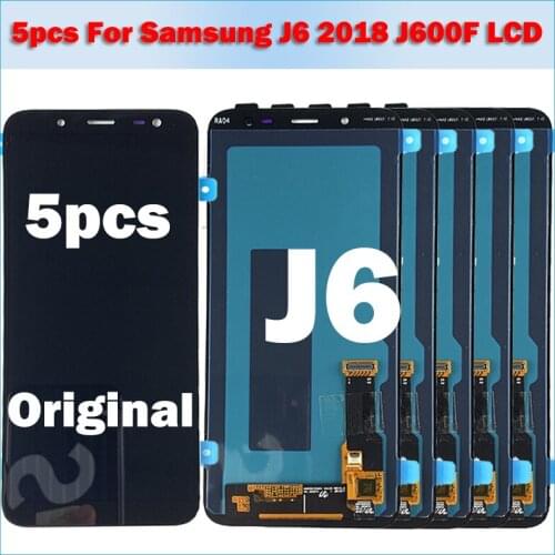 Lot 5 Piece original For Samsung Galaxy J6 2018 J600 J600F/DS J600G/DS Touch Screen Digitizer LCD Display Adjust