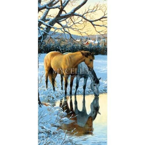 5d Diy Diamond Painting Horses Diamond Mosaic Animals Diamond Embroidery Cross Stitch Home Decor Christmas Art landscape Gifts