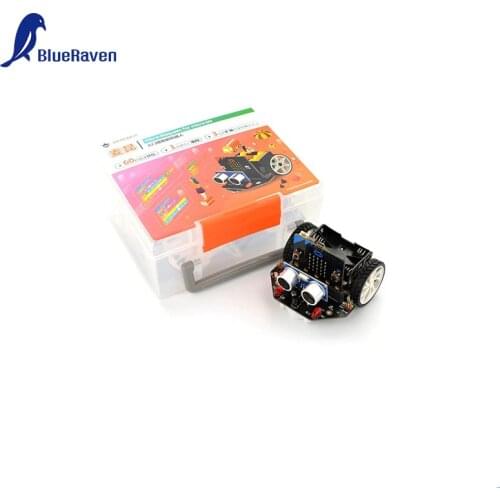 BlueRaven micro: Maqueen micro:bit Educational Programming Robot Platform Smart car V4.0 Intelligent tracking HC-SR04 Robot