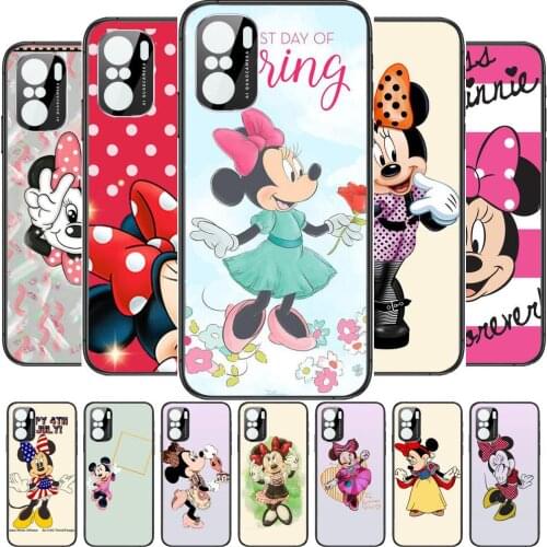 Meet Minnie Mouse Phone Case For xiaomi redmi POCO F1 F2 F3 X3 Pro M3 9C 10T Lite NFC Anime Black Cover Silicone Back Prett mi 1