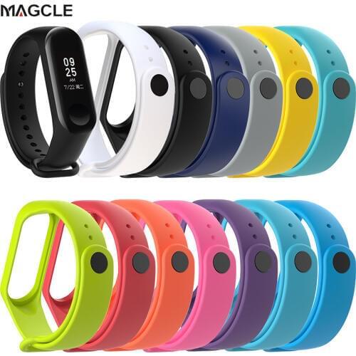 Colorful Silicone Watchband for Xiaomi Band 5 4 3 Wristband for Mi band 3 4 Smart Watch Replacement Bracelet for mi band 4 3