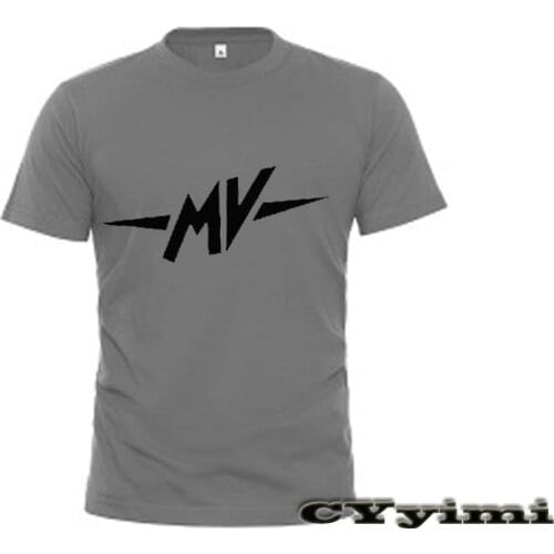 For MV AGUSTA F4 750 1000 312 R 312RR 1078 F4R RACING Men New LOGO T-shirt Cotton Summer Short Sleeve Round Neck Tees Male